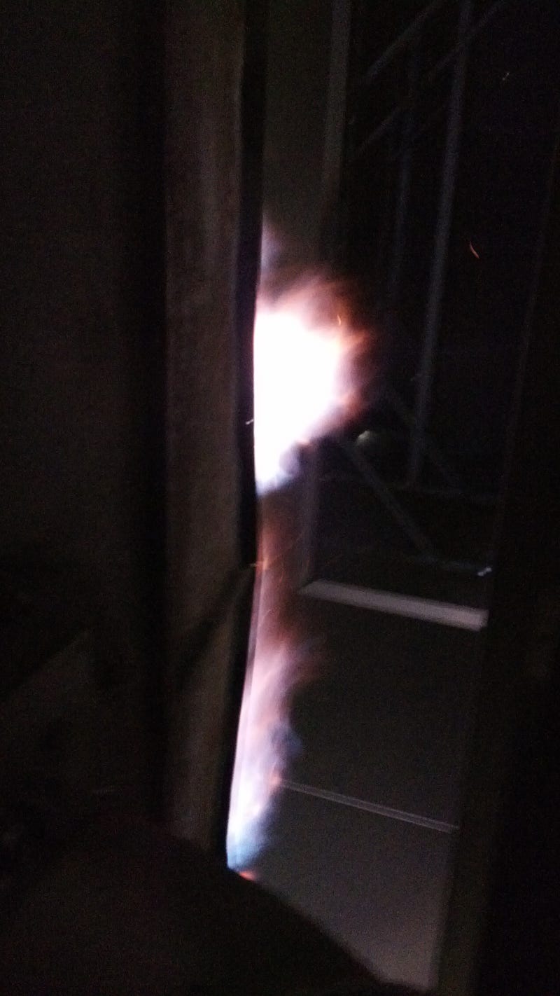 4MW gas burner flame. I know it looks hot.