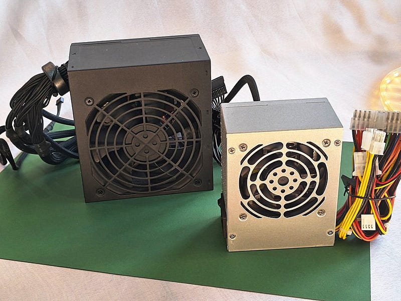 SSP-300SFB (300W) in front of 500W OEM PSU unit.